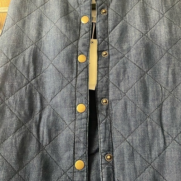 SOFT JOIE KIELAH Quilted Denim Vest - Picture 8 of 8